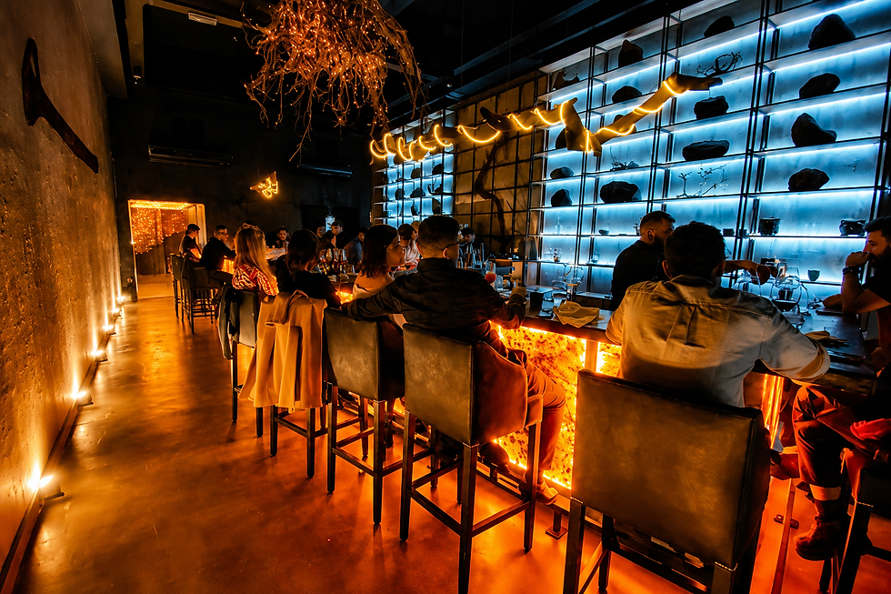 Entre paredes de piedra y luces tenues, Antro construye una experiencia gastronómica diferente.
