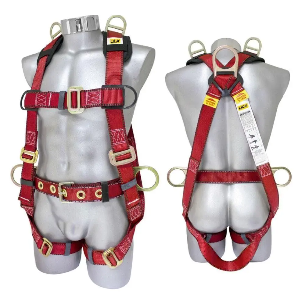 Arnés de seguridad anticaídas con cinco anillos Marca LICA