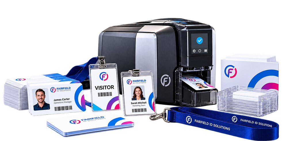 Fairfield identification solutions including ID card printers and accessories