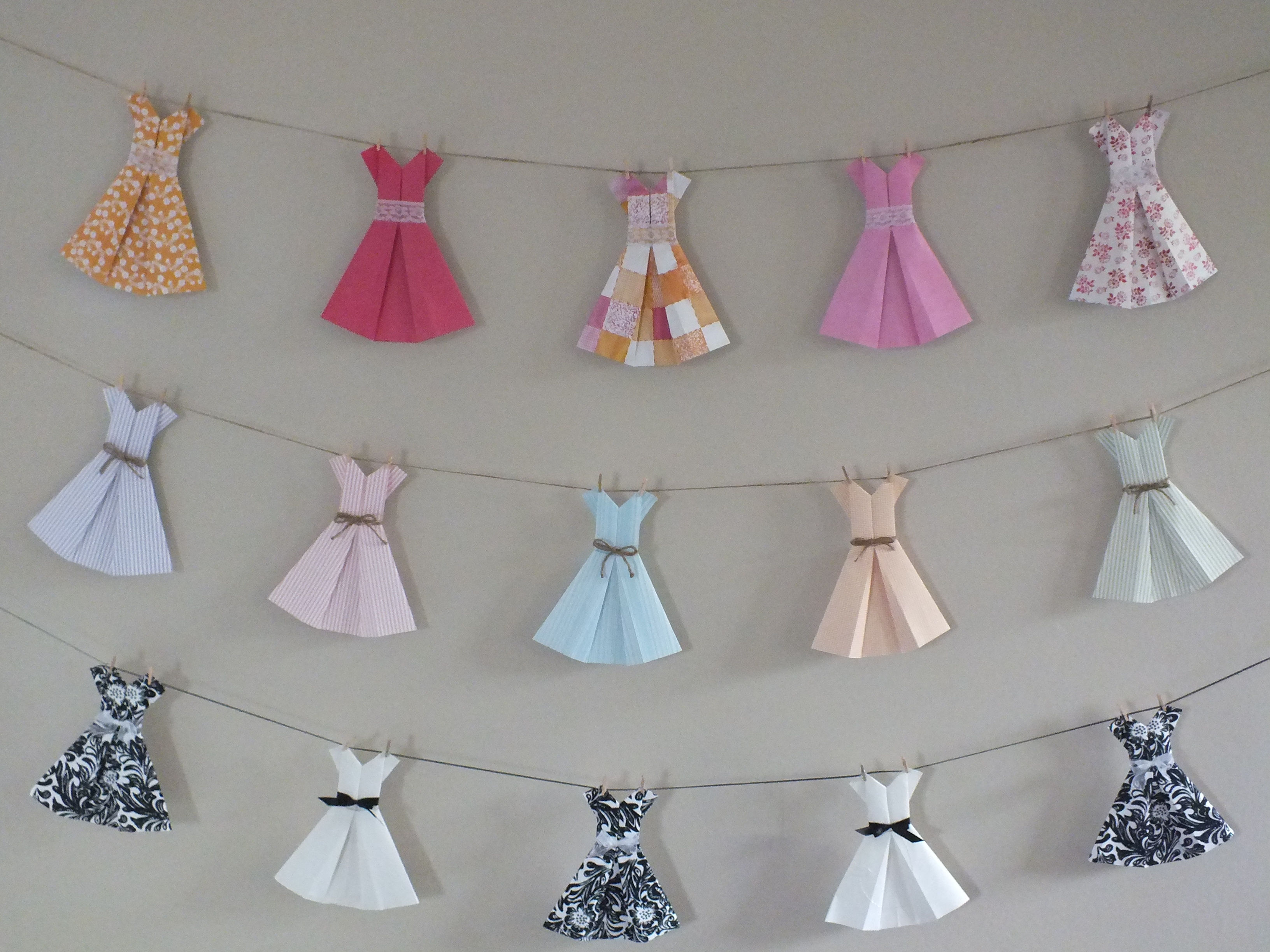 Paper Dress Bunting (Made to Order)