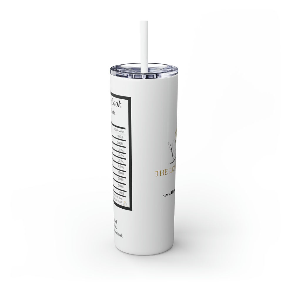 Thumbnail: Skinny Tumbler with Straw, 20oz