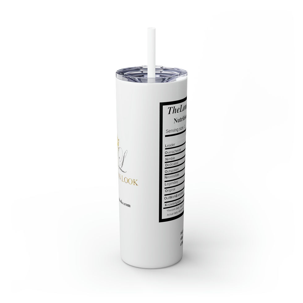 Thumbnail: Skinny Tumbler with Straw, 20oz