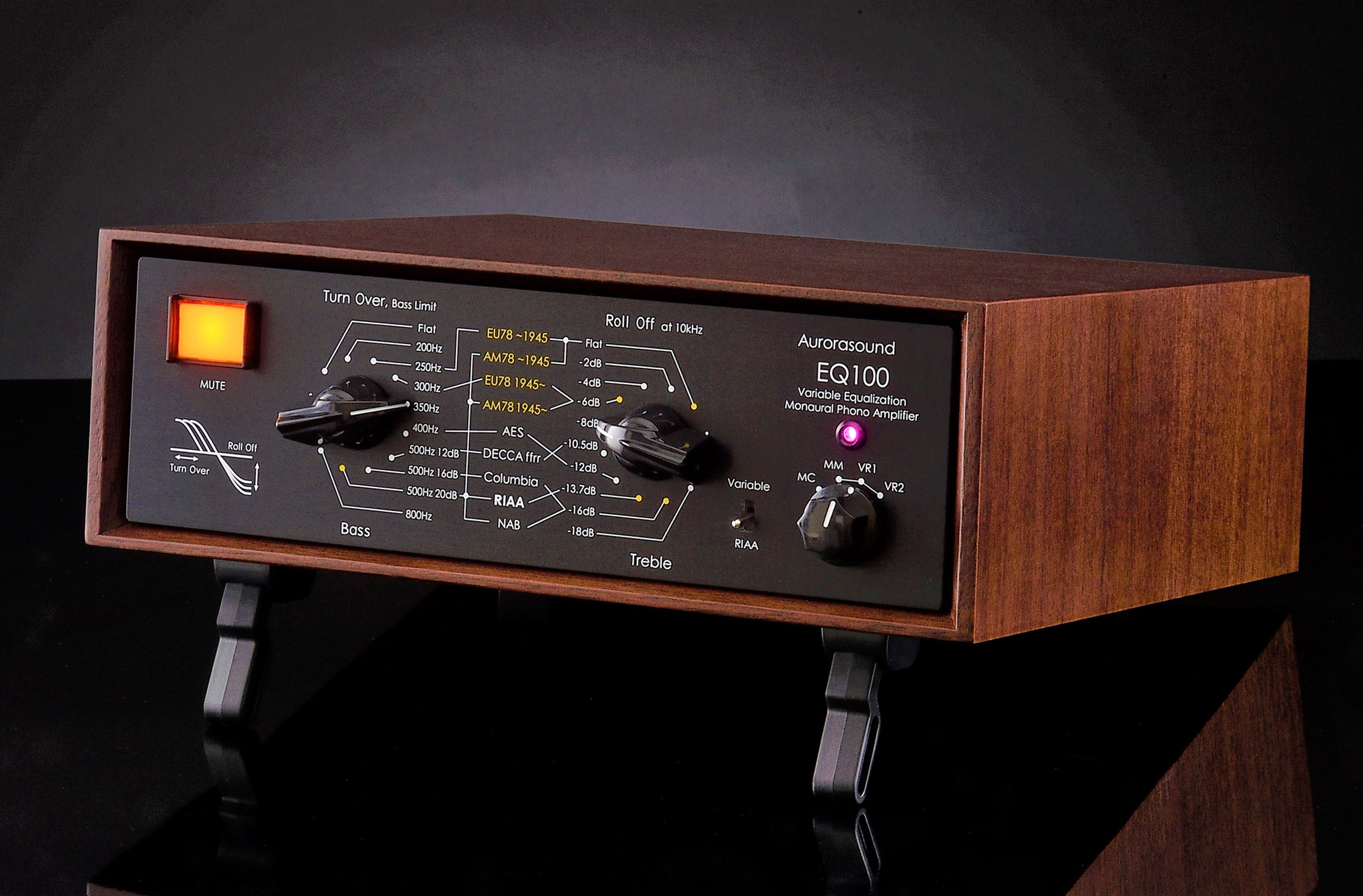 EQ 100 Variable Multi-Curve Phono Equalizer side view