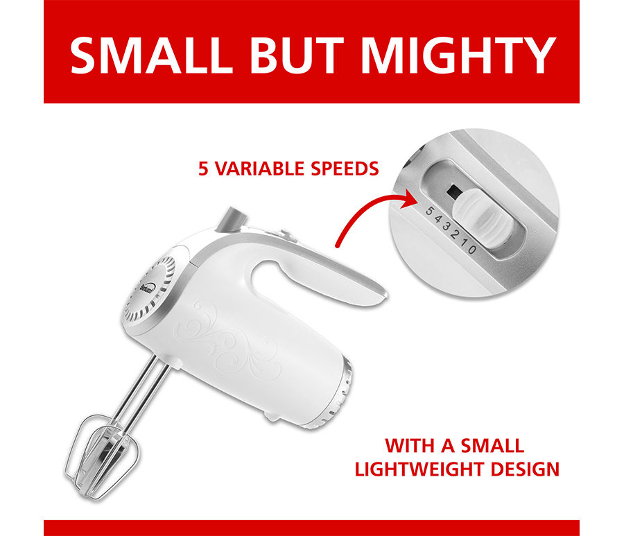 Thumbnail: Brentwood HM-48W 5 Speed Hand Mixer 150W, White