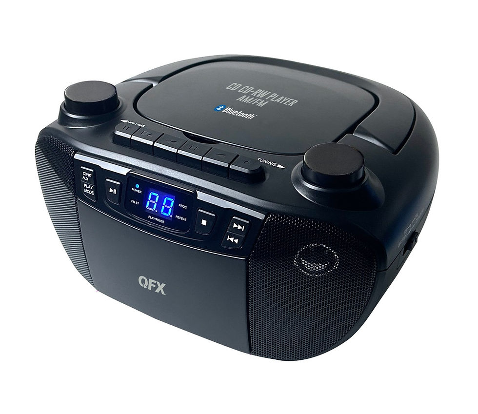 Thumbnail: QFX J-300BT CD Boom Box with AM/FM