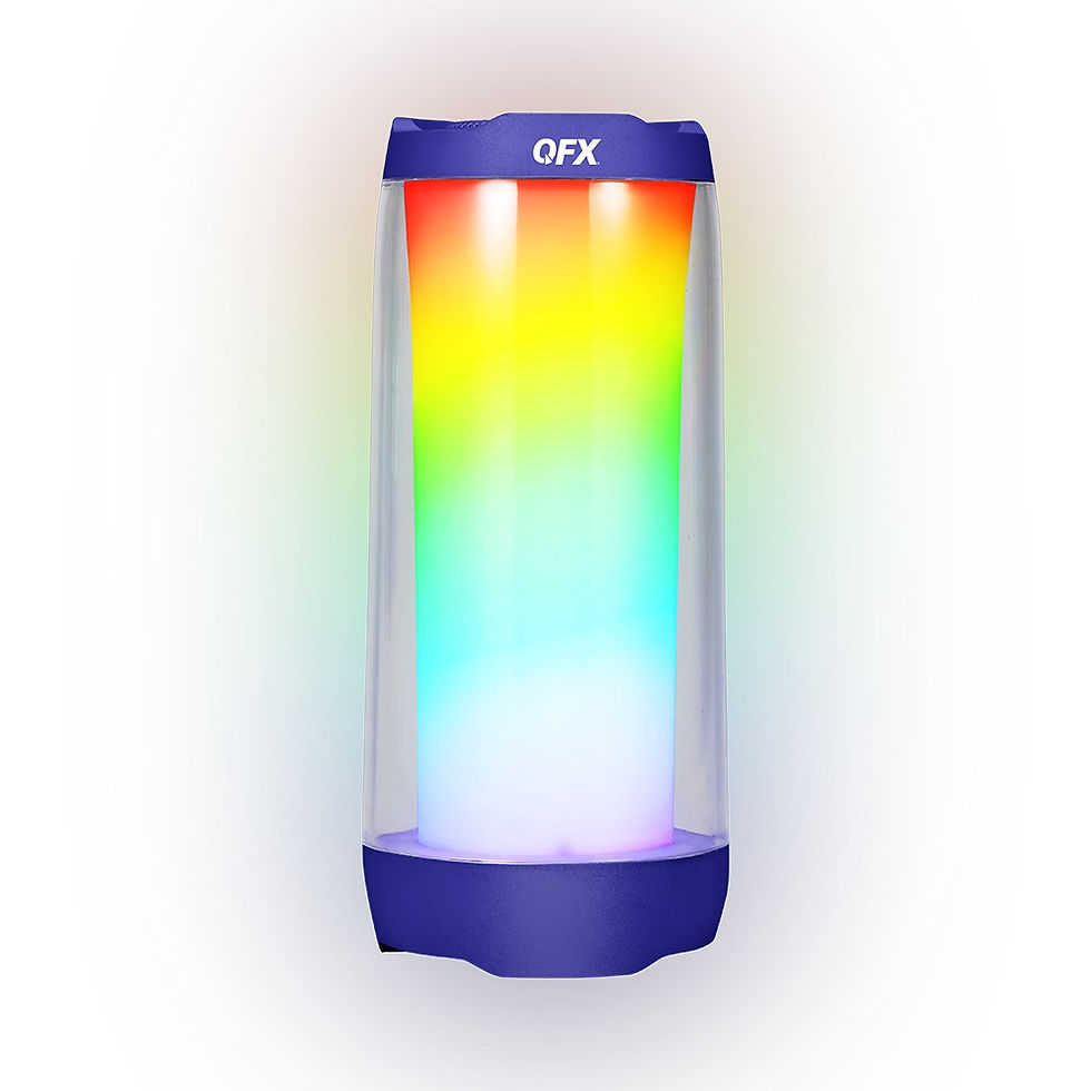 QFX BT-22-BLU 2" BT Speaker with LED, Blue