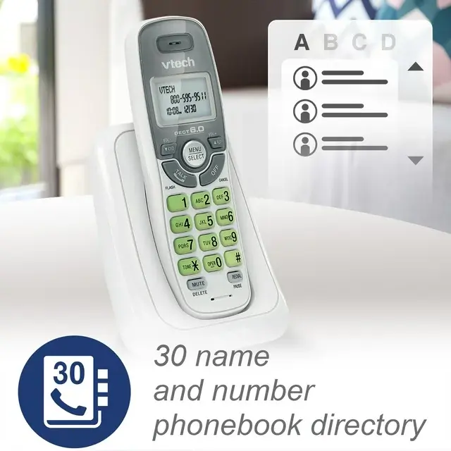 Thumbnail: VTech CS6114-2 2-Handset Cordless Phone with Caller ID
