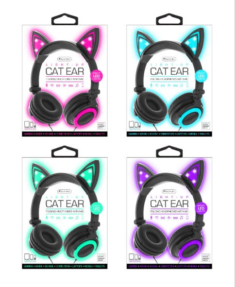Sentry HPXHMCAT Folding Cat Headphones 