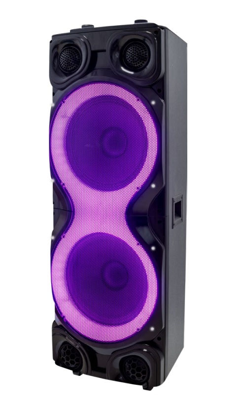 Dolphin SP-2250RBT Dual 12" Rechargeable X-Bass Speaker

