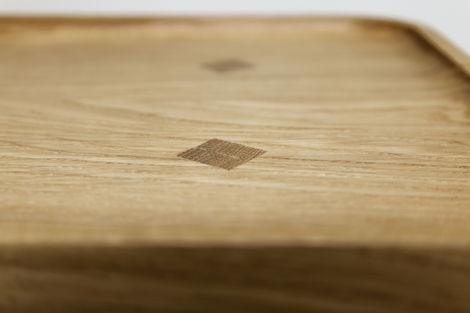 a wooden table with wedged mortise and tennons
