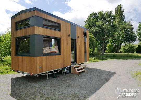 Tiny house Tempête - grand modèle 6.6m - 25m² - double mezzanine
