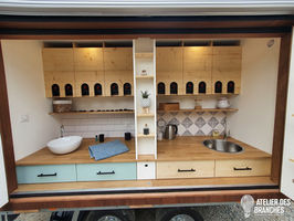 vue d'ensemble Tiny house commerce ambulant portes ouvertes