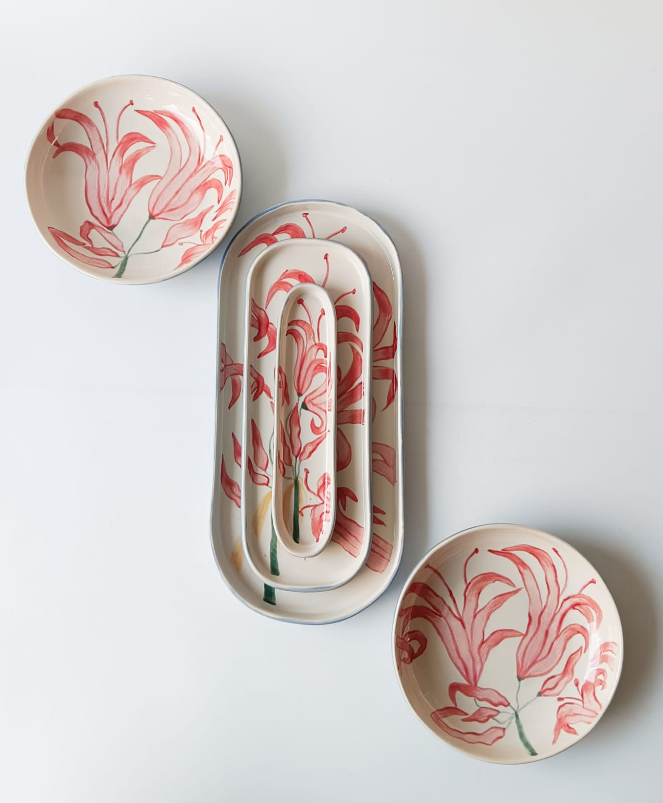 Platters and bowls set