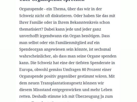 Über Organspende sprechen