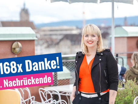 1. Nachrückende: Härzligge Dangg!