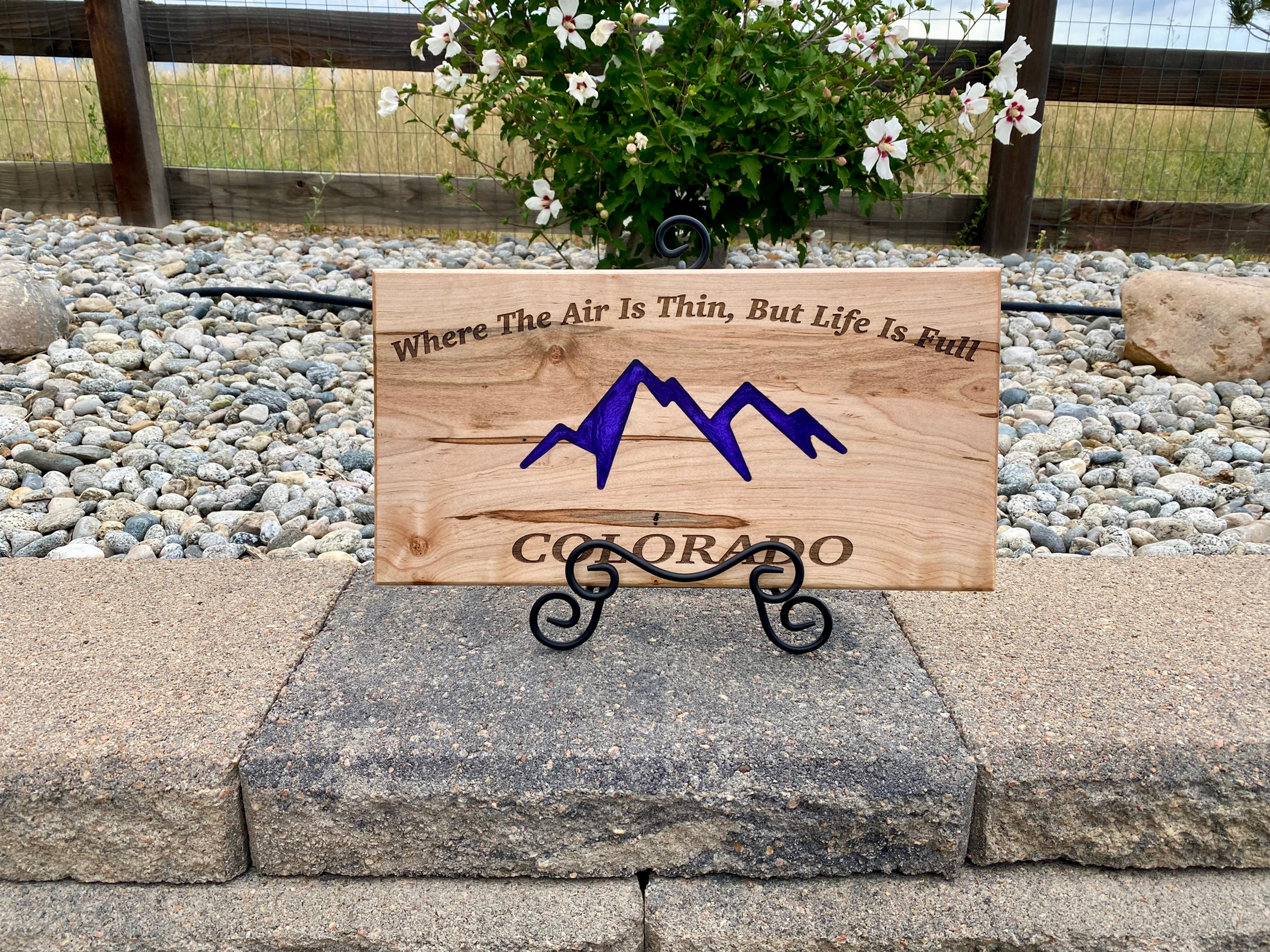 Purple Mountain Majesty, Colorado Wall Sign