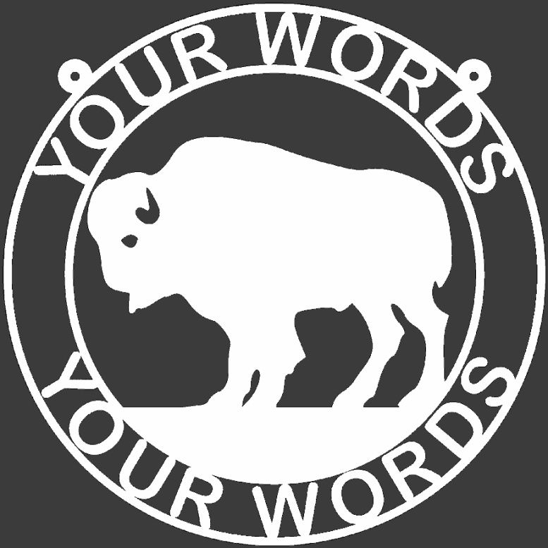 Buffalo Personalized Weatherproof Sign