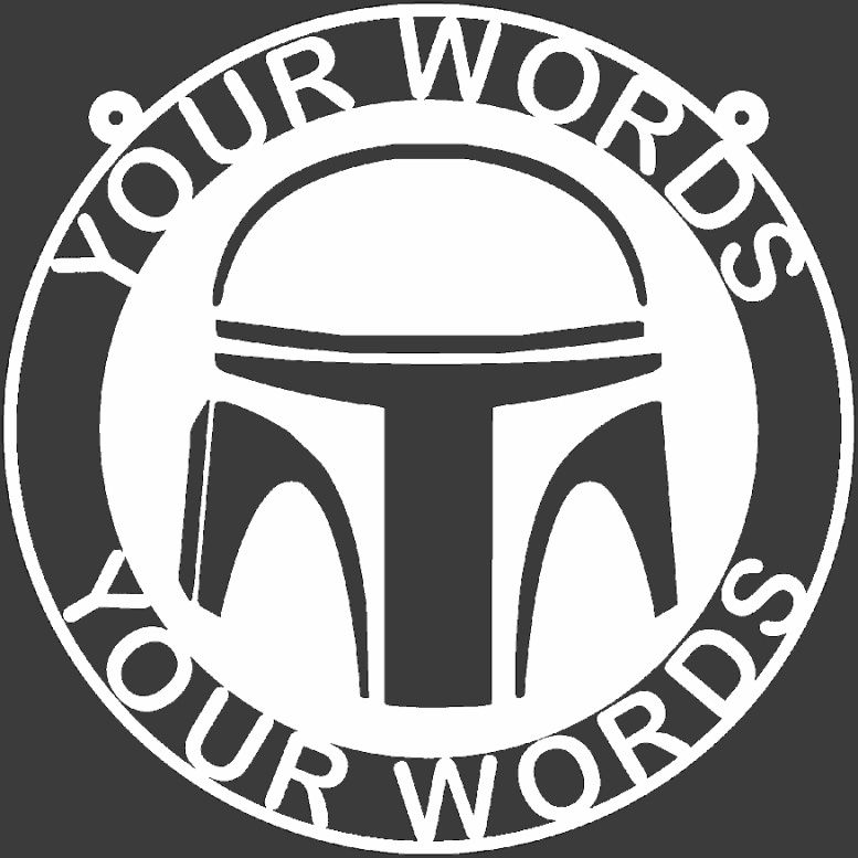 Boba Fett Personalized Weatherproof Sign