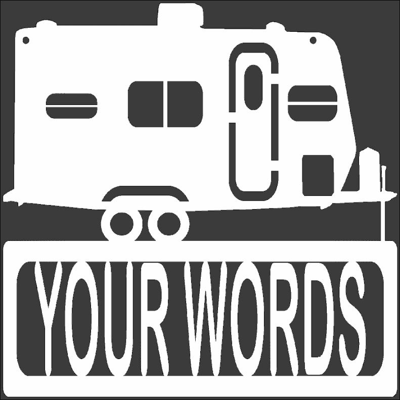 FRONT DOOR BIG WORD Personalized Weatherproof Sign