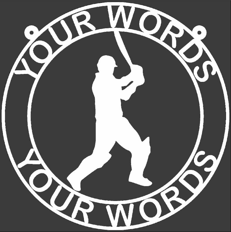 Baseball Player Personalized Weatherproof Sign