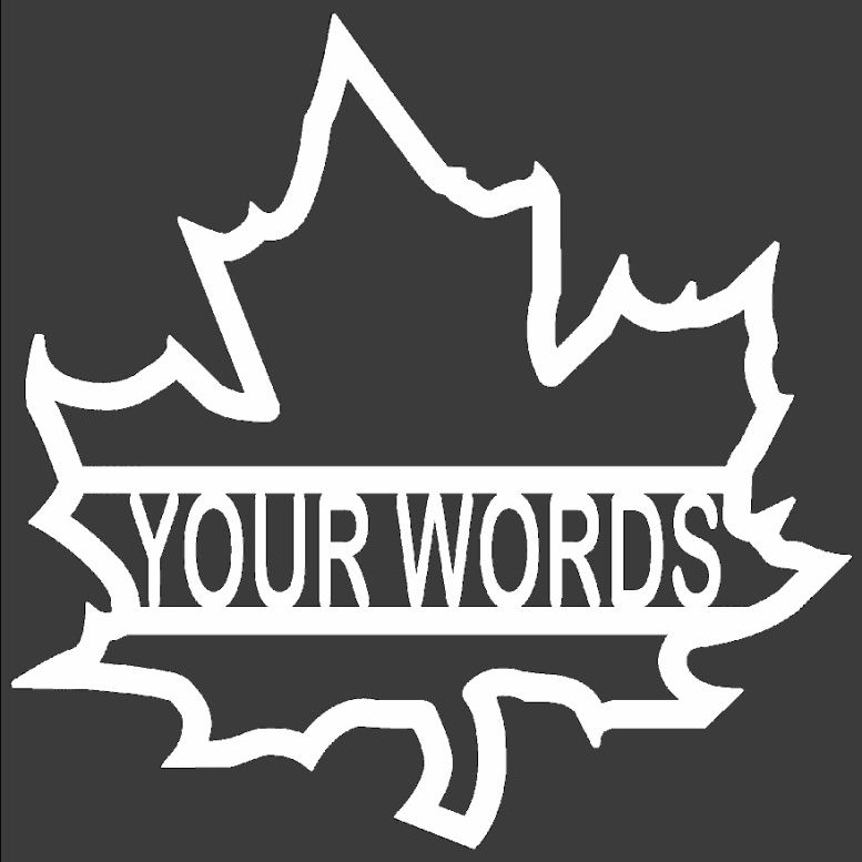 Maple Leaf Personalized Weatherproof Sign