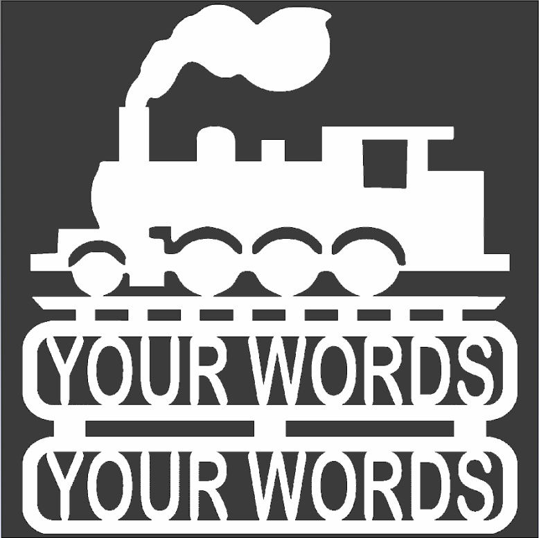 Train Personalized Weatherproof Sign