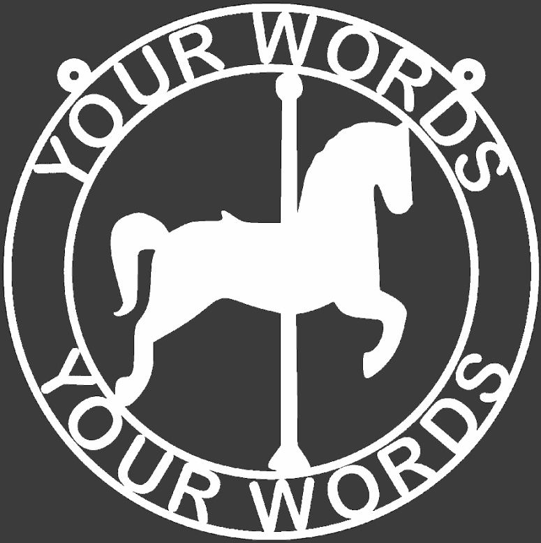 Carousel Horse Personalized Weatherproof Sign