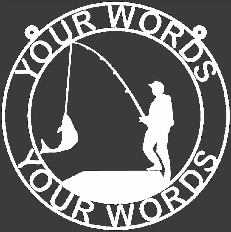 Fishing Personalized Weatherproof Sign