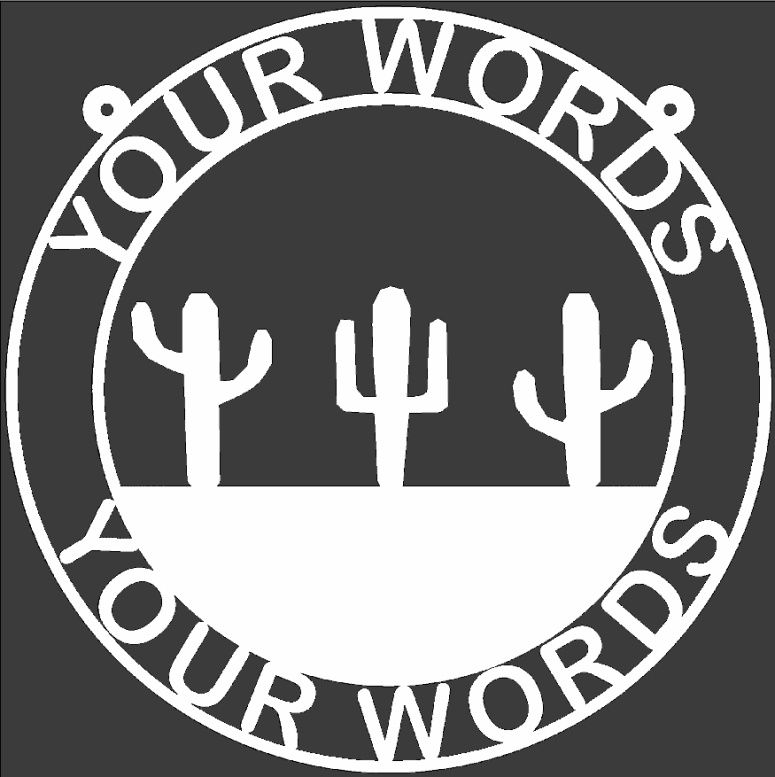 Cactus Personalized Weatherproof Sign