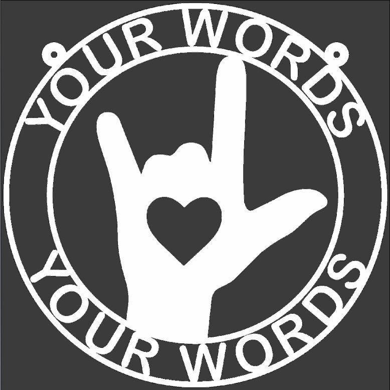 Peace & Love Hand Personalized Weatherproof Sign