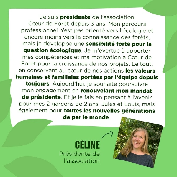 Témoignage de Céline, Présidente de l'association