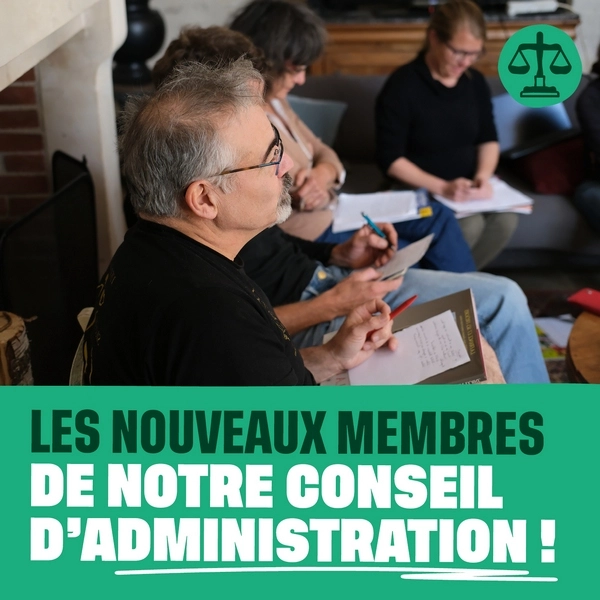 Les ouveaux membres de notre conseil d'administration