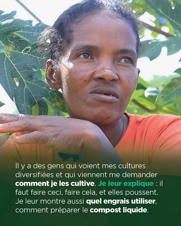 Il y a des gens qui voient mes cultures diversifiées et qui viennent me demander comment je les cultive.