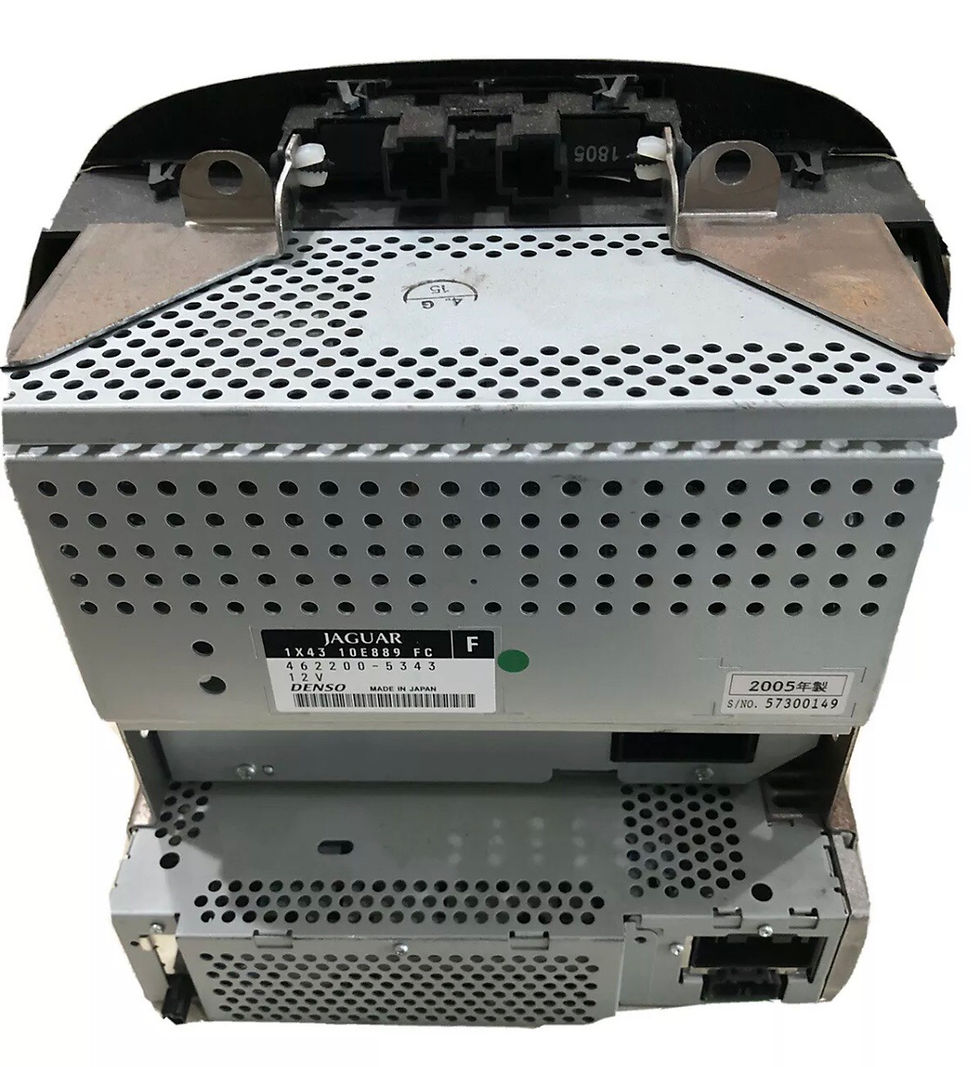 Thumbnail: ✅03-08 OEM JAGUAR X-TYPE GPS DISPLAY SCREEN BLUETOOTH HANDSFREE CALLING UNIT