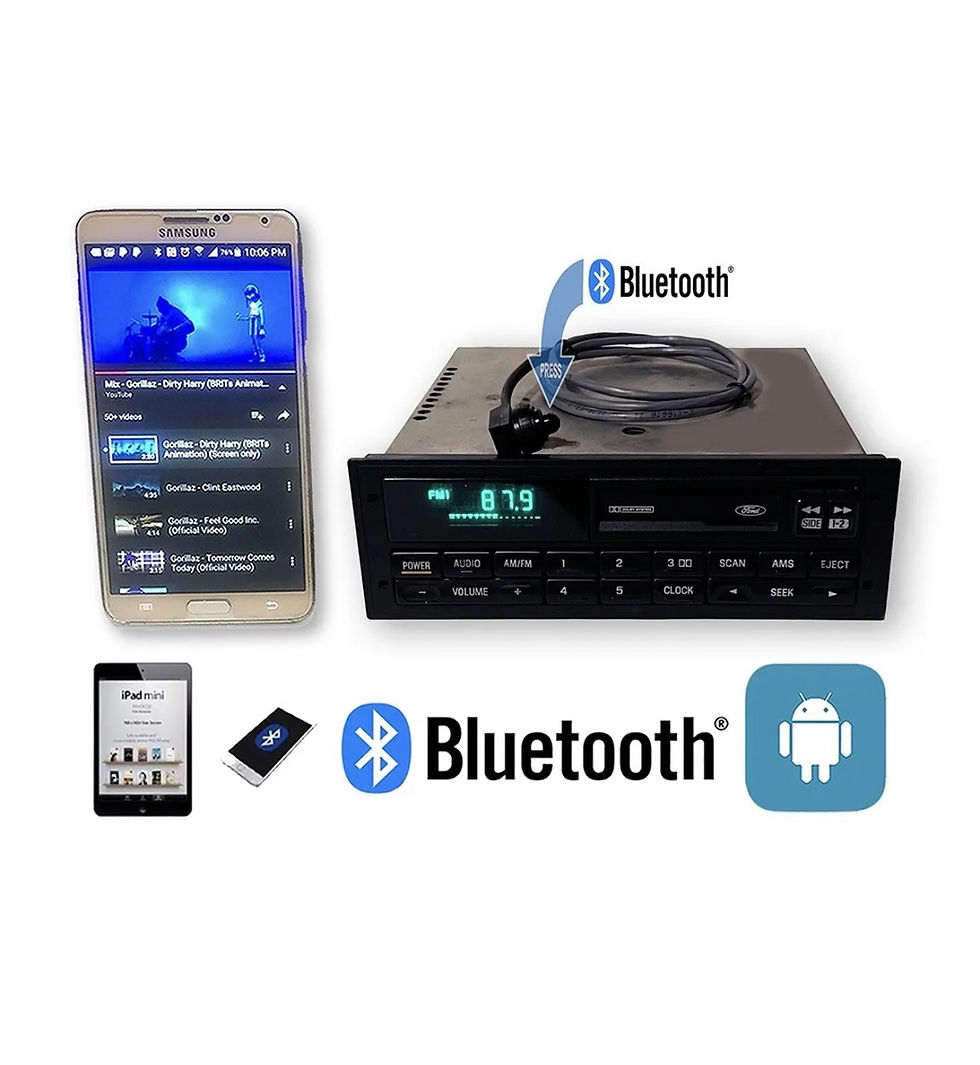 Thumbnail: ✅93-97 Ford Mustang Cougar Casssette Premium sound Bluetooth Handsfree OEM Radio