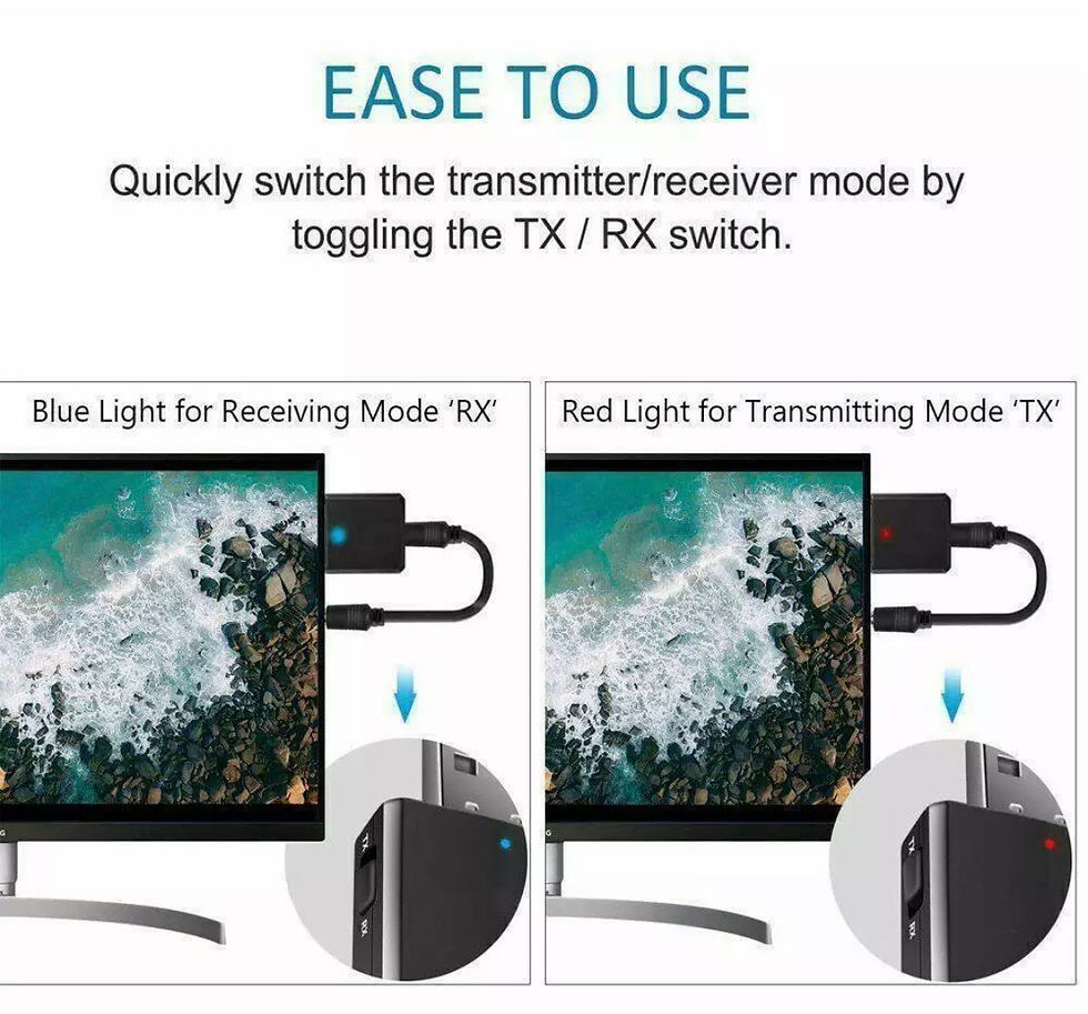 Thumbnail: USB Bluetooth Adapter, VzStereos 3.5mm USB Bluetooth 5.0 Audio ,