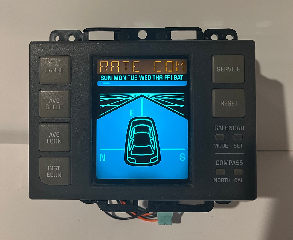 Thumbnail: ✅87-90 PONTIAC ACCESSORY DENSO DISPLAY COMPASS CALENDAR AVG SPEED HTD 16140952