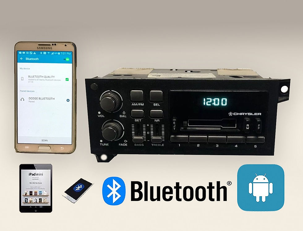Thumbnail: ✅92-95 LeBaron Spirit New Yorker Chrysler Dodge FM Cassette BLUETOOTH HANDSFREE