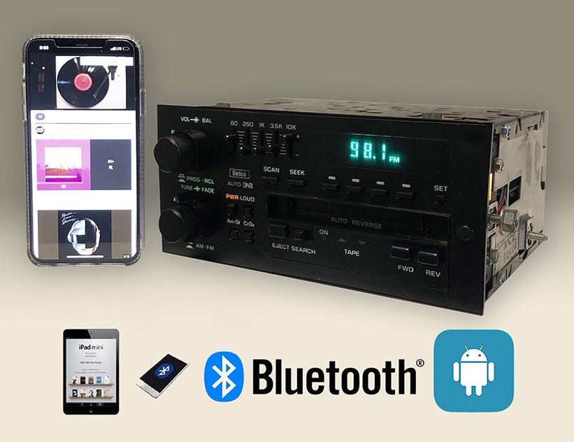 Thumbnail: 84-88 Delco AMFM Cassette Corvette  Camaro Bluetooth Handsfree Calling Oem Radio