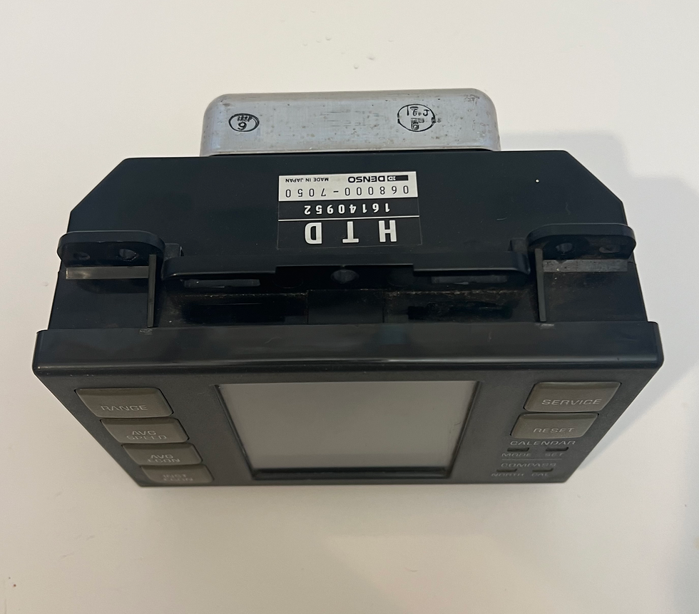 Thumbnail: ✅87-90 PONTIAC ACCESSORY DENSO DISPLAY COMPASS CALENDAR AVG SPEED HTD 16140952