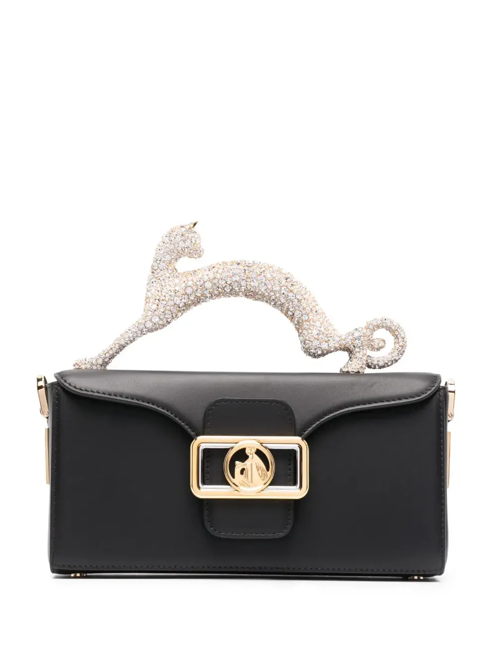 Lanvin - Bolso de hombro con apliques de strass-suscripción