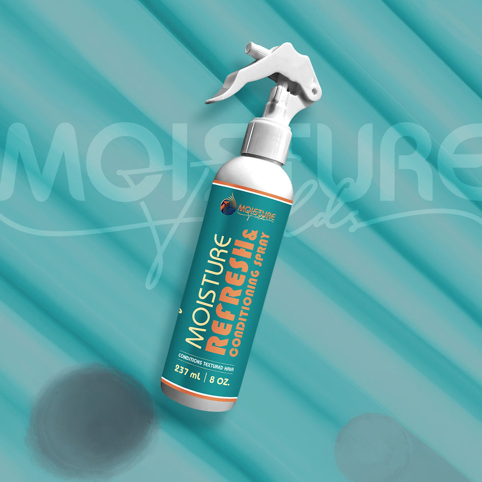 Water does not moisturize your hair.