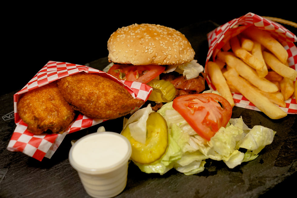 Arranged Food and Objects