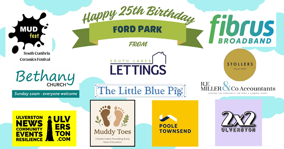 sponsor logog from the ford park birthday bash
