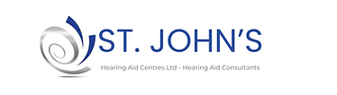 ST. JOHN’S Hearing Aid Centres LOGO blue and silver
