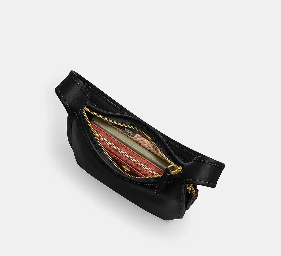 Thumbnail: Coach Curve Zip Bag - Black