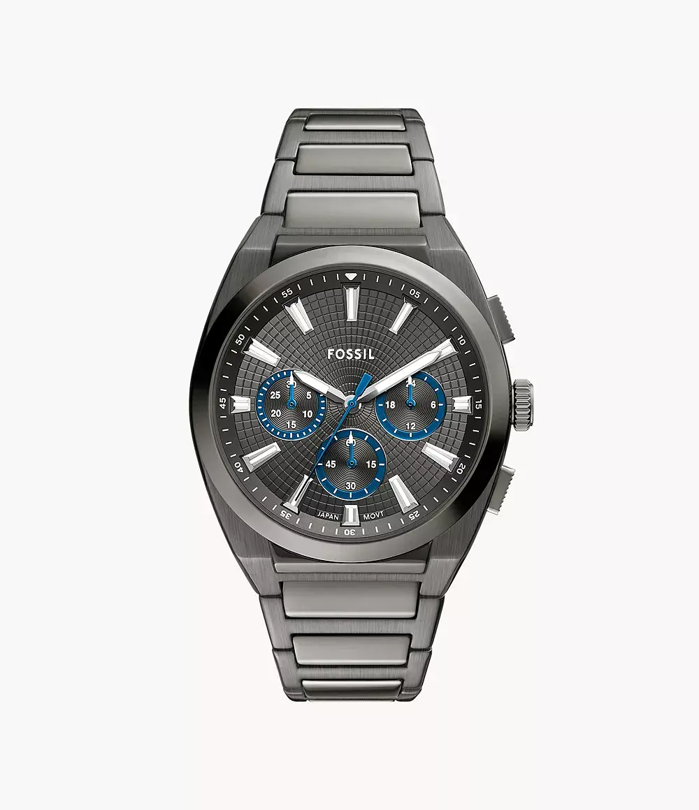 Men's Everett Chronograph Smoke Stainless Steel Watch