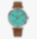 New Bauhaus - Dessau 1925 Turquoise Quartz Watch - front