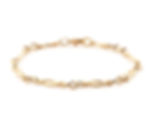 Yellow Gold Fancy Link Bracelet - front view