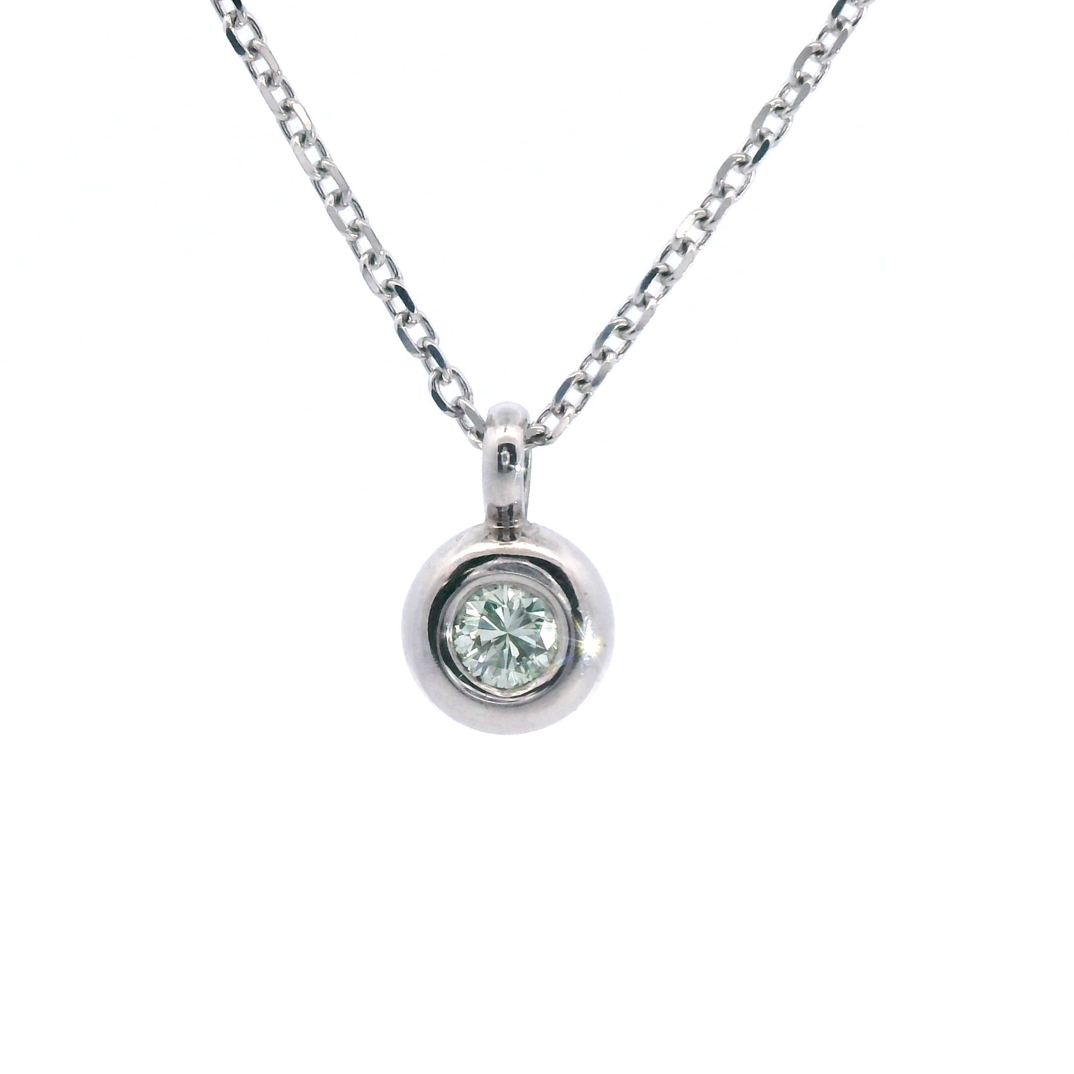 Platinum & Diamond Pendant - front